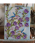 purple flowers and hummingbird painting