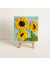 miniature  sunflower oil painting