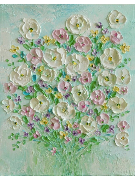 Floral Impasto Painting