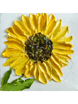 Sunflower Oil Impasto Painting