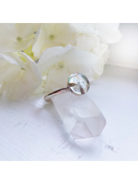 Sterling Silver Dandelion Ring, Make a Wish , Dandelion Stacking Ring Sterling Silver Dandelion Ring, Make a Wish , Dandelion Stacking Ring