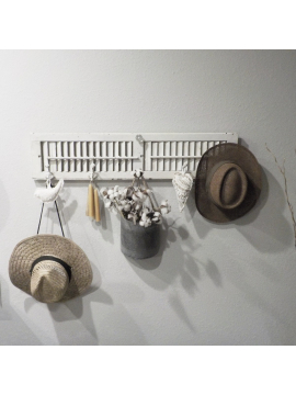 Old Vintage Shutter Rack/Hanging Rack/Farmhouse/ Shutter/ Peg Rack/Coat Rack