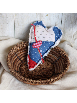 Hanging Quilted Heart, Memorial Day, 4th of July