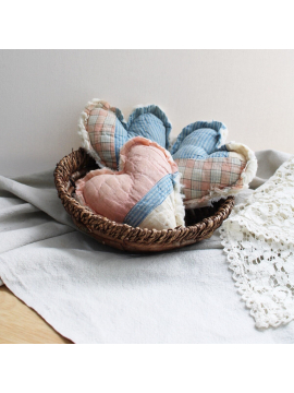 1950's Quilt Heart/Bowl Filler/Farmhouse