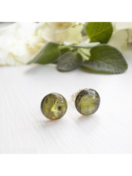 Sage and Thyme Eco Resin Sterling Silver Studs