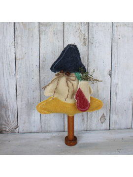 Textile Spool and Vintage Pendleton Blanket Decorative tree