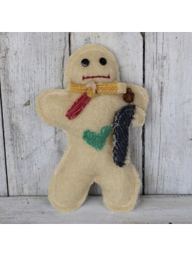 Gingerbread man, Christmas ornament, Candycore