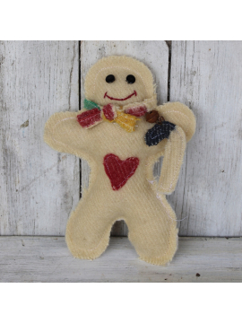 Gingerbread man, Christmas ornament, Candycore candy cane