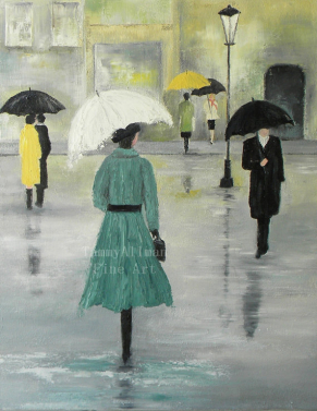 Rainy Day Oil Painting
