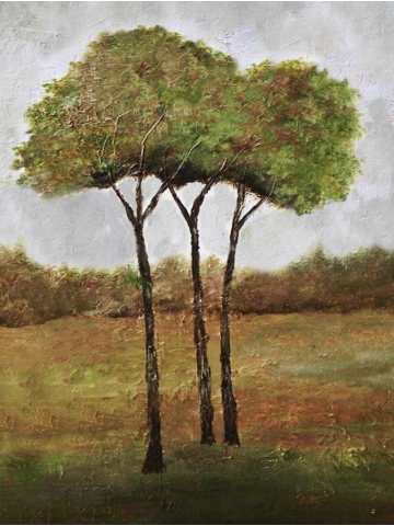 Original Oil Tree Painting, "Fall" Textured Tree Painting, Custom Impasto Tree Painting