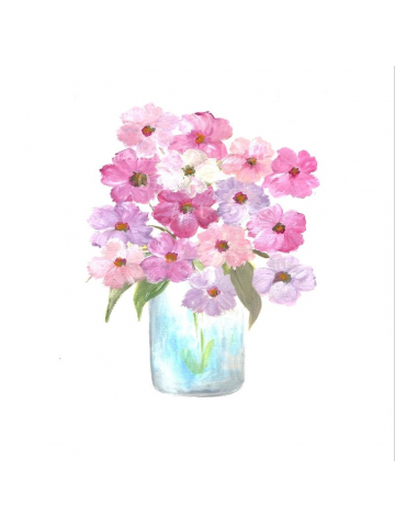 Original Cosmos Watercolor, Floral Vase Series, Cosmos Original Watercolor Print, Watercolor, Cosmos Floral Painting, Original Cosmos Watercolor, Floral Vase Series, Cosmos Original Watercolor Print, Watercolor, Cosmos Floral Painting,