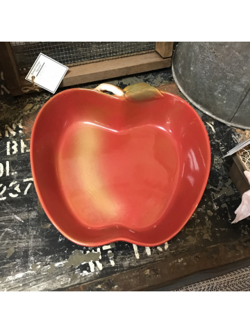 Vintage Large Apple Ceramic Bowl/ Apple Bowl/ Farmhouse Decor/ Apple Kitchen