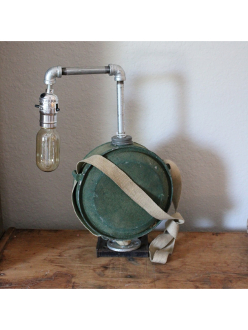 Upcycled Antique Canteen Desk Lamp, Farmhouse Decor, Industrial Lighting