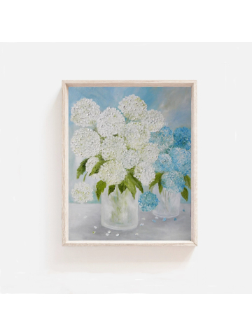 Custom Order Hydrangea Oil Painting, Hydrangea Fine Art Oil Painting,  Hydrangeas Fine Art,