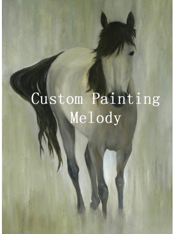 Buckskin Horse Oil Painting