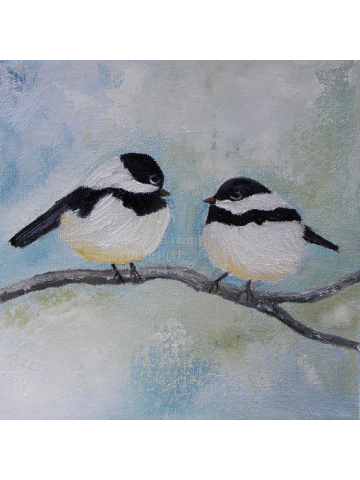 Chickadee Painting Chickadee Painting