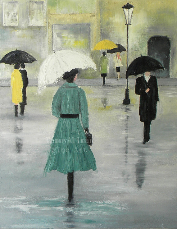 Rainy Day Oil Painting | Kenzie's Cottage